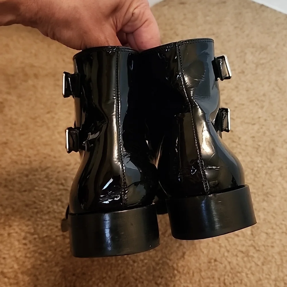 Gianvito Rossi Patent Leather Booties